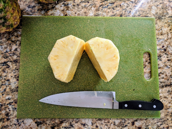 Cut Pineapple In Half