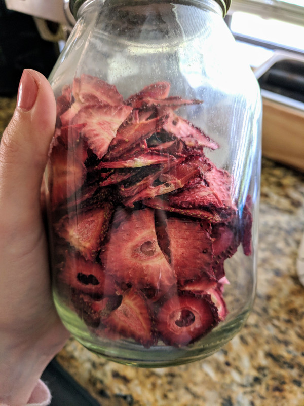 dried strawberries dehydrator