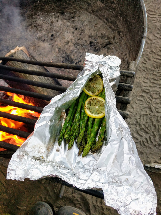 lemon asparagus foil packet