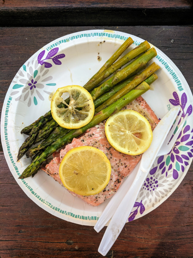 easy salmon asparagus lemon