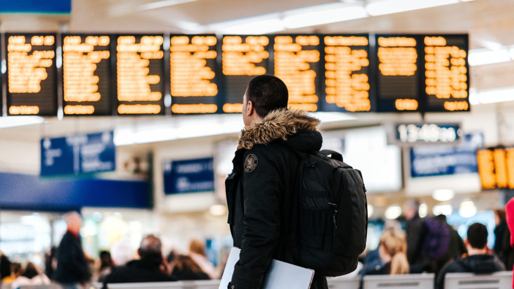 man airport terminal departure travel