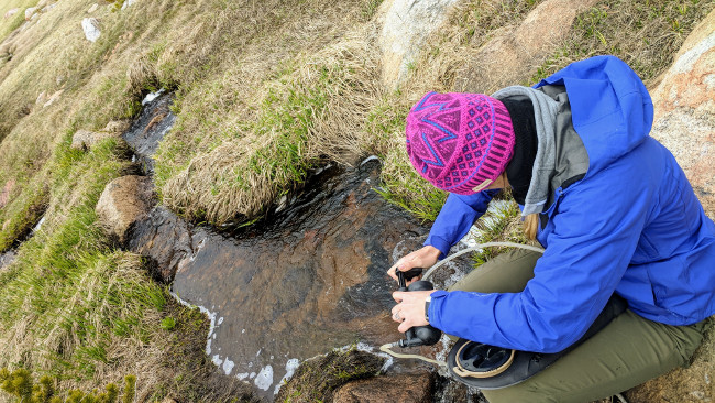 Cottonwood Lakes 2018 Backpacking - Filtering Water