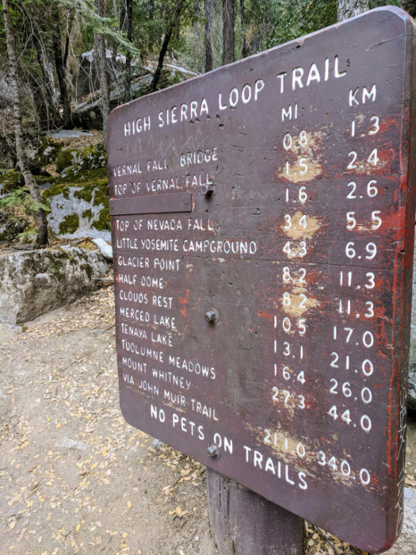 Yosemite Trail Board